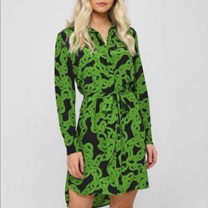 DvF Silk Shirt Dress - Size 6, New